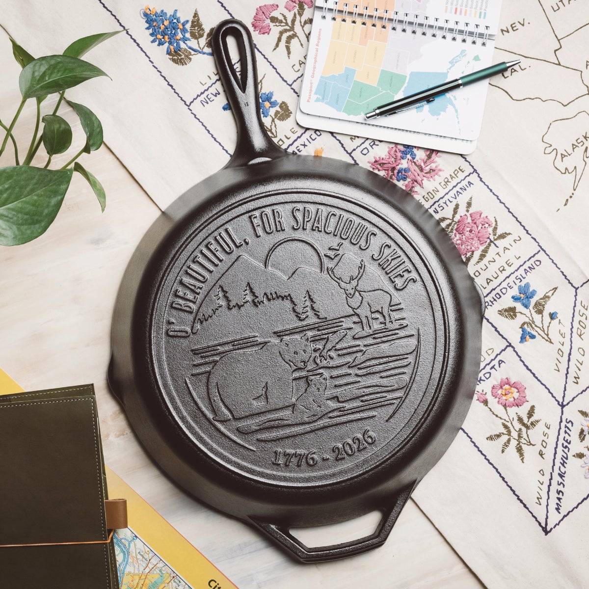 Lodge 12 In. USA 250 Cast Iron Skillet Image 4