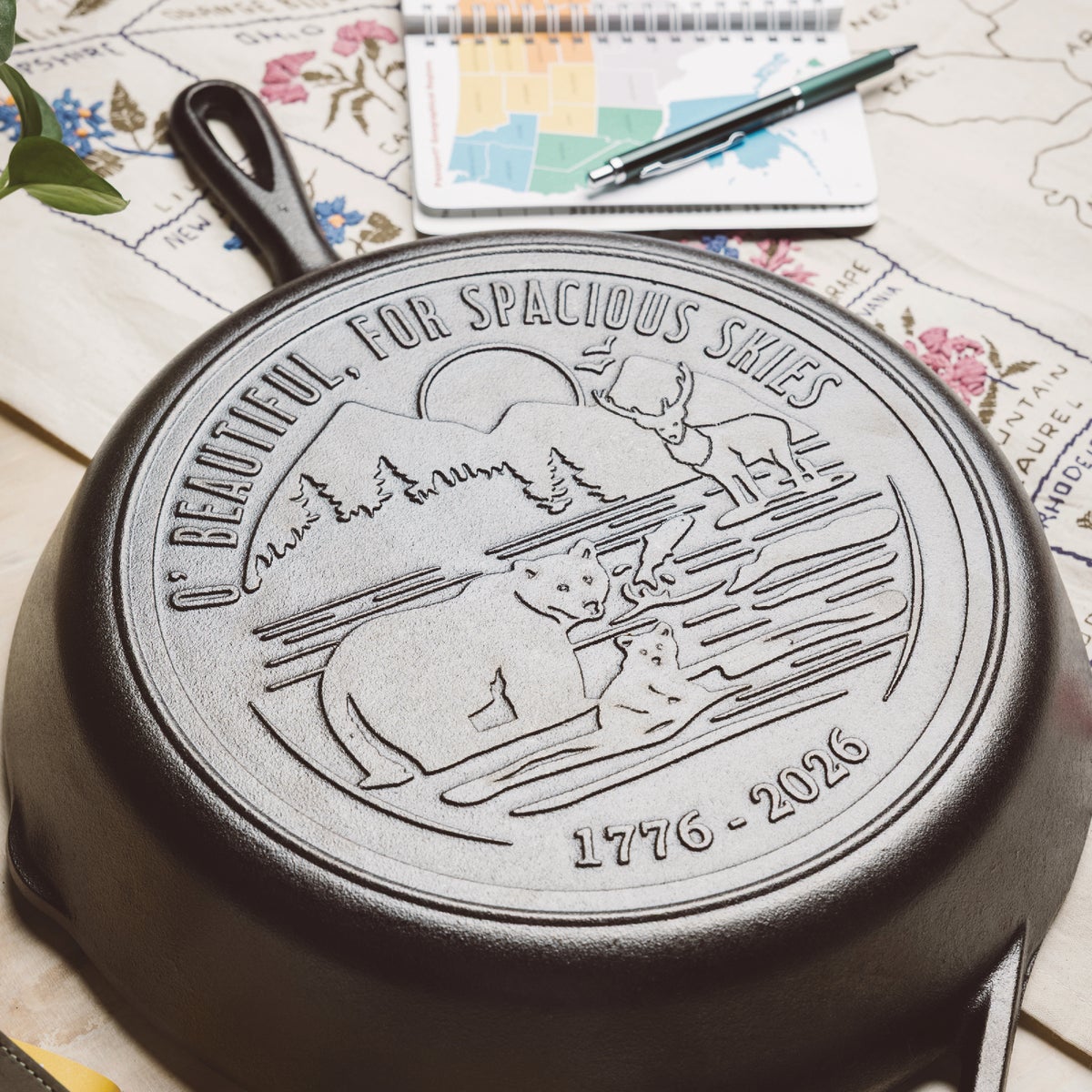Lodge 12 In. USA 250 Cast Iron Skillet Image 3