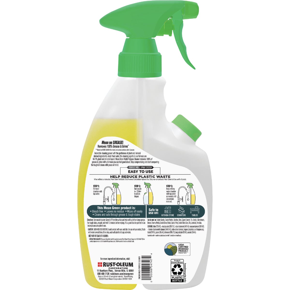 Mean Green 28 Oz. Citrus & Green Tea Refillable Multi-Purpose Cleaner Image 7