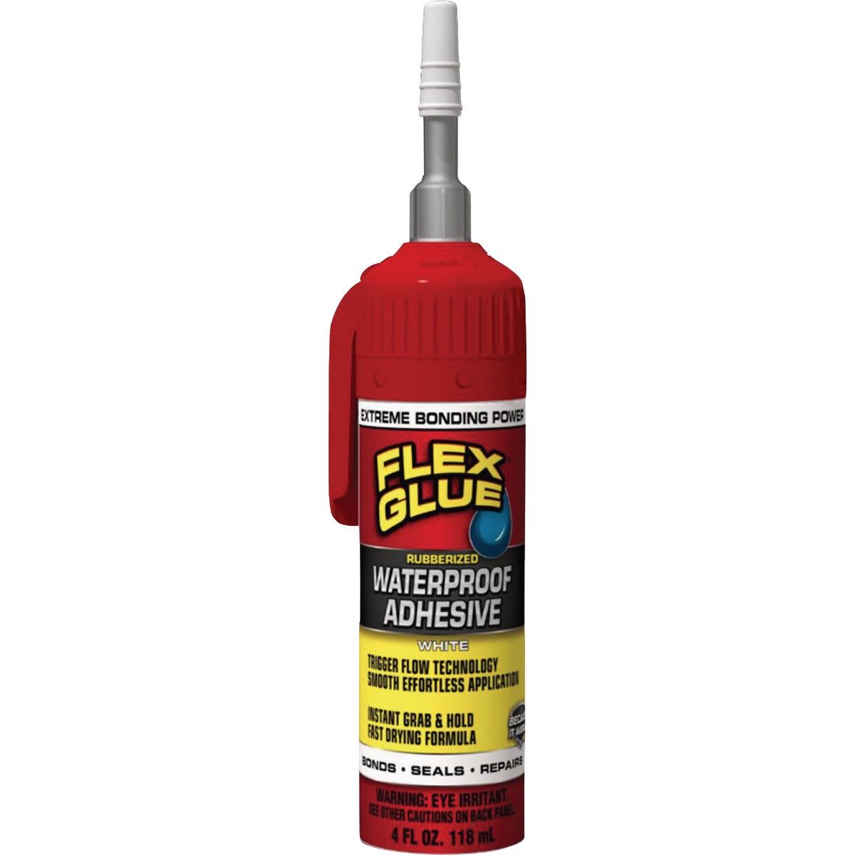 Flex Glue 4 Oz. White Trigger Flow Nozzle Multi-Purpose Adhesive