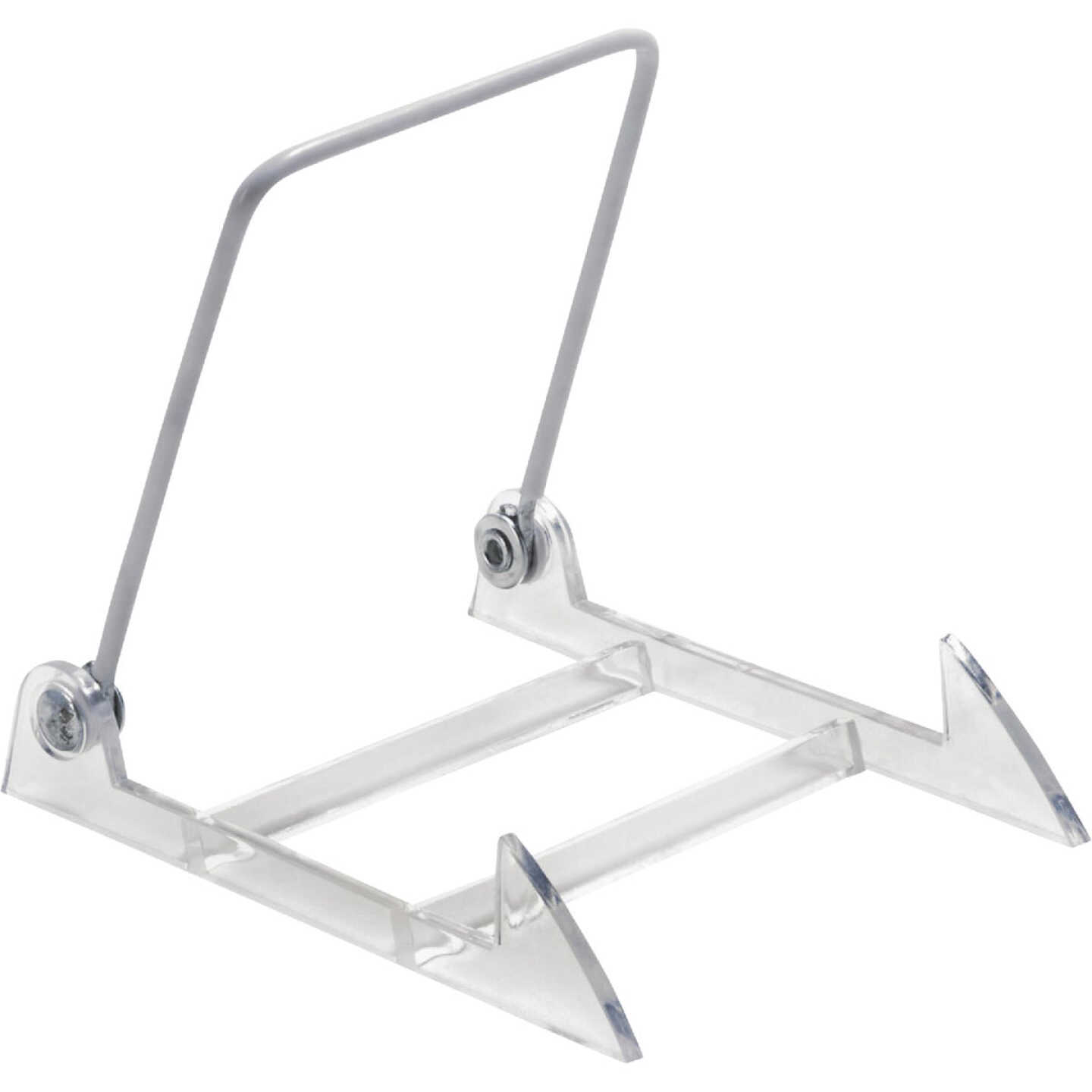 Tripar 3-3/4 In. W. x 5-1/2 In. D. x 4-1/2 In. H. Adjustable Easel Acrylic Display Stand Image 1