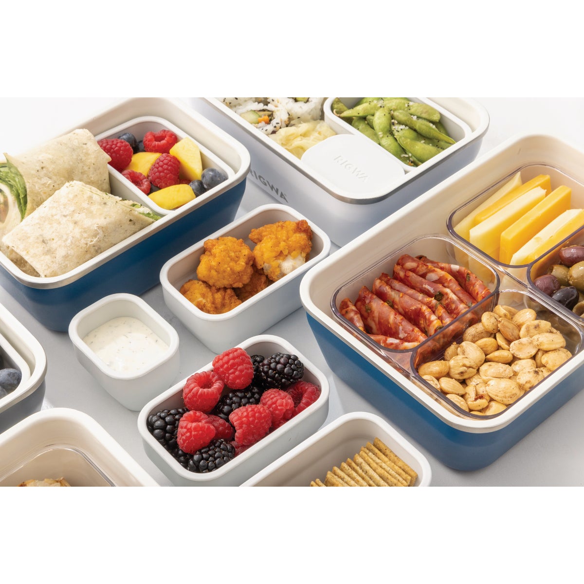 Rigwa Life 9 In. x 6 In. Bento Box Kit, Snowbird Image 2