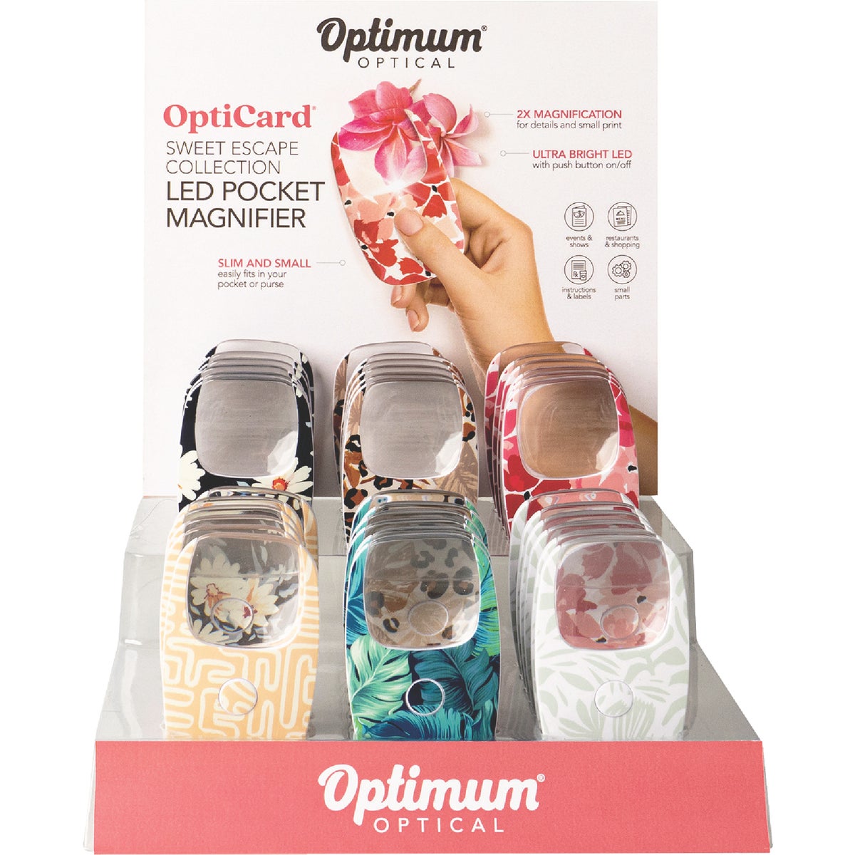Optimum Optical Sweet Escape OptiCard LED Pocket Magnifier Image 2