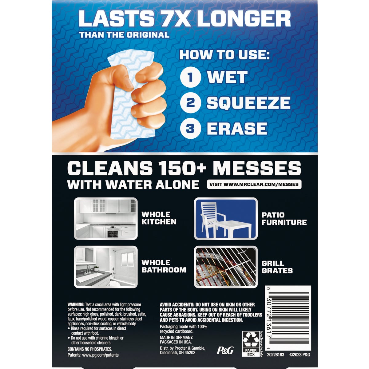 Mr. Clean Magic Eraser Ultra Thick Multi-Purpose Cleansing Pad (3-Count) Image 3