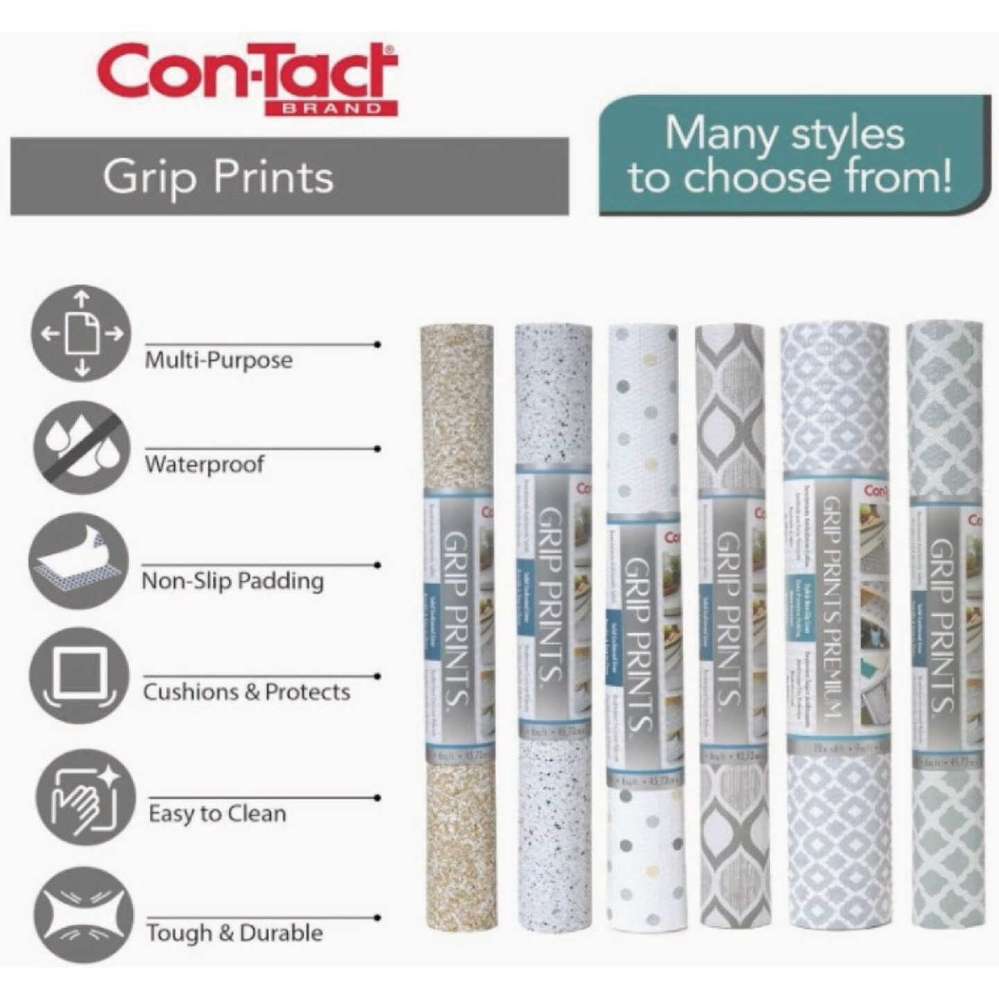 Con-Tact 18 In. x 4 Ft. Clear Petite Diamond Non-Adhesive Premium Shelf Liner Image 2