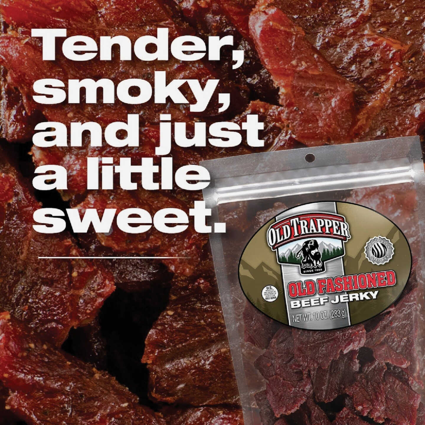 Old Trapper 4 Oz. Spicy Beef Jerky Image 3