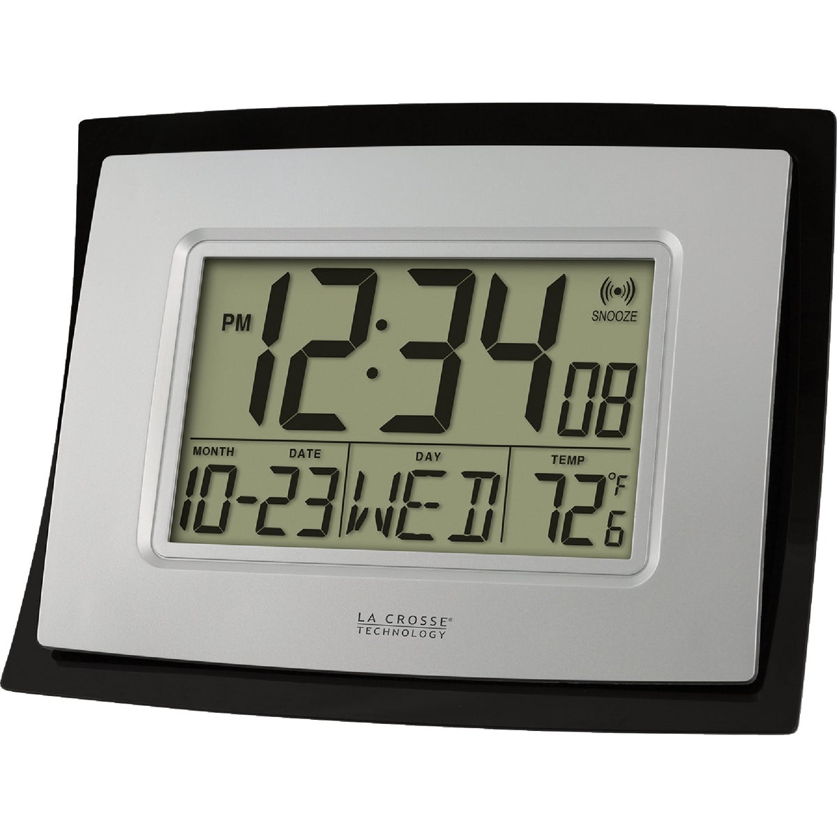 La Crosse Technology Digital Wall Clock with Indoor Temperature Image 4