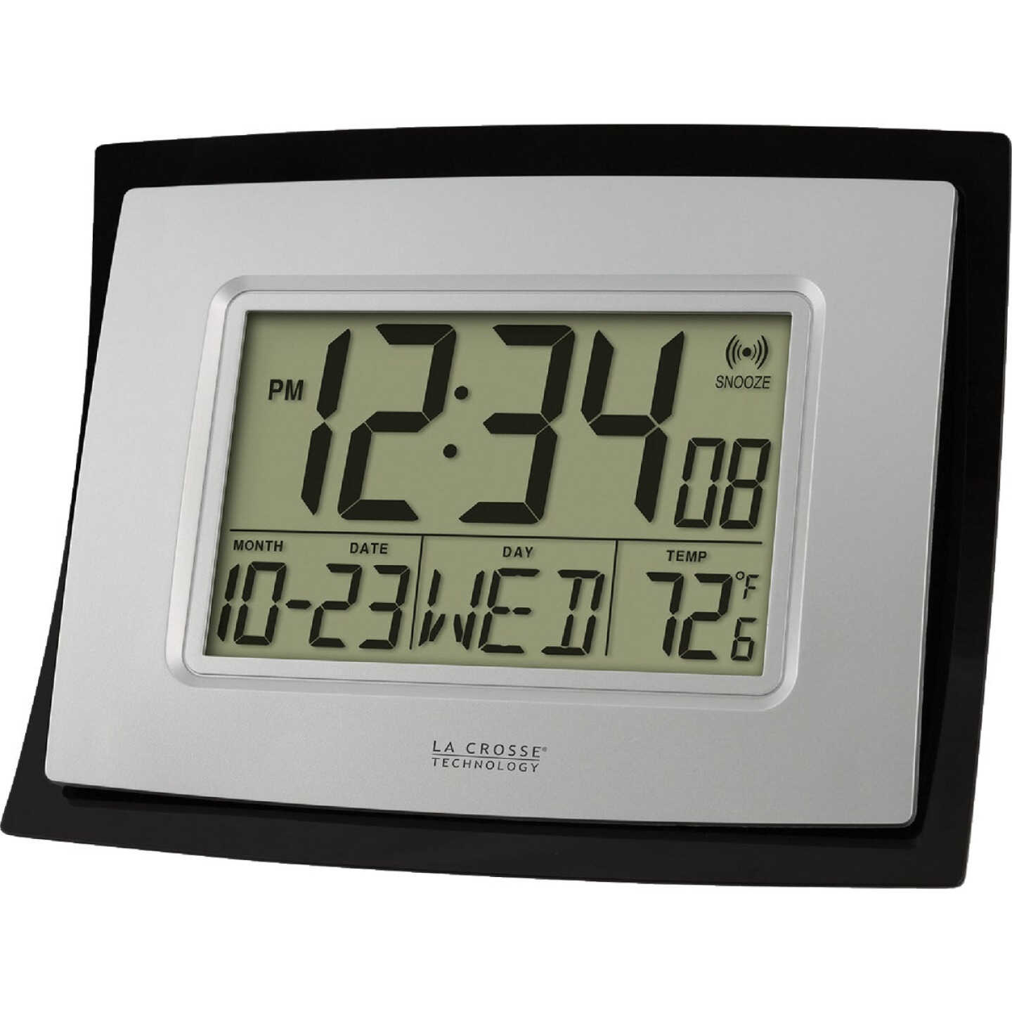 La Crosse Technology Digital Wall Clock with Indoor Temperature Image 4
