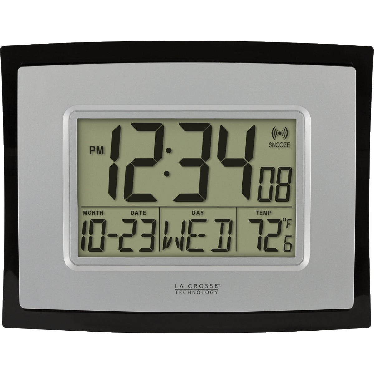 La Crosse Technology Digital Wall Clock with Indoor Temperature