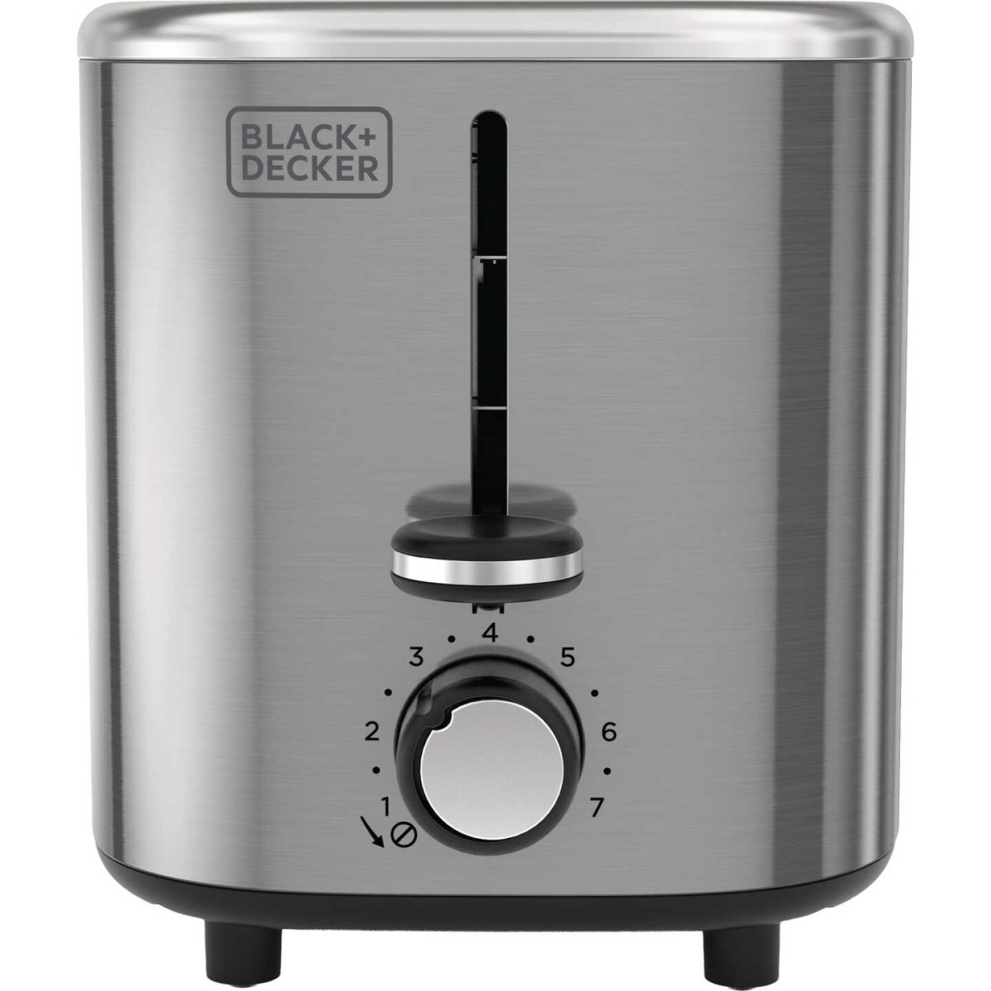 Black & Decker 2-Slice Toaster with Extra Wide Slots, Stainless Steel Image 3