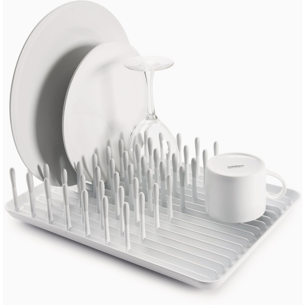 OXO Good Grips 10-1/2 In. W x 13-3/4 In. L White Dish Rack Image 5