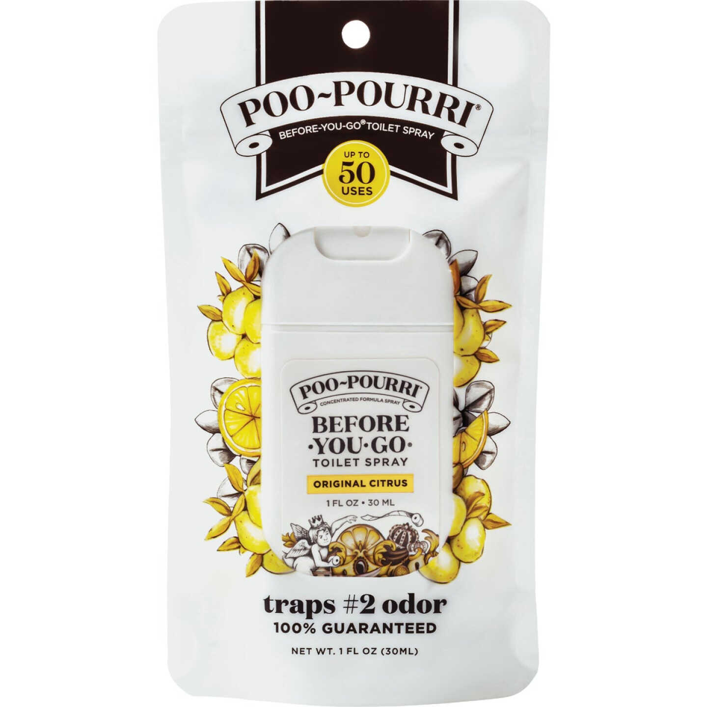 Poo- Pourri 1 Oz. Original Citrus Pocket Sprayer with Pouch Image 1