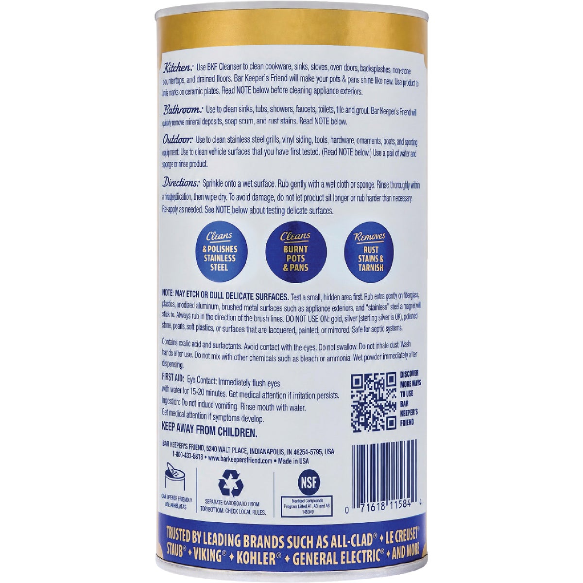 Bar Keepers Friend 15 Oz. Cleanser  Image 2