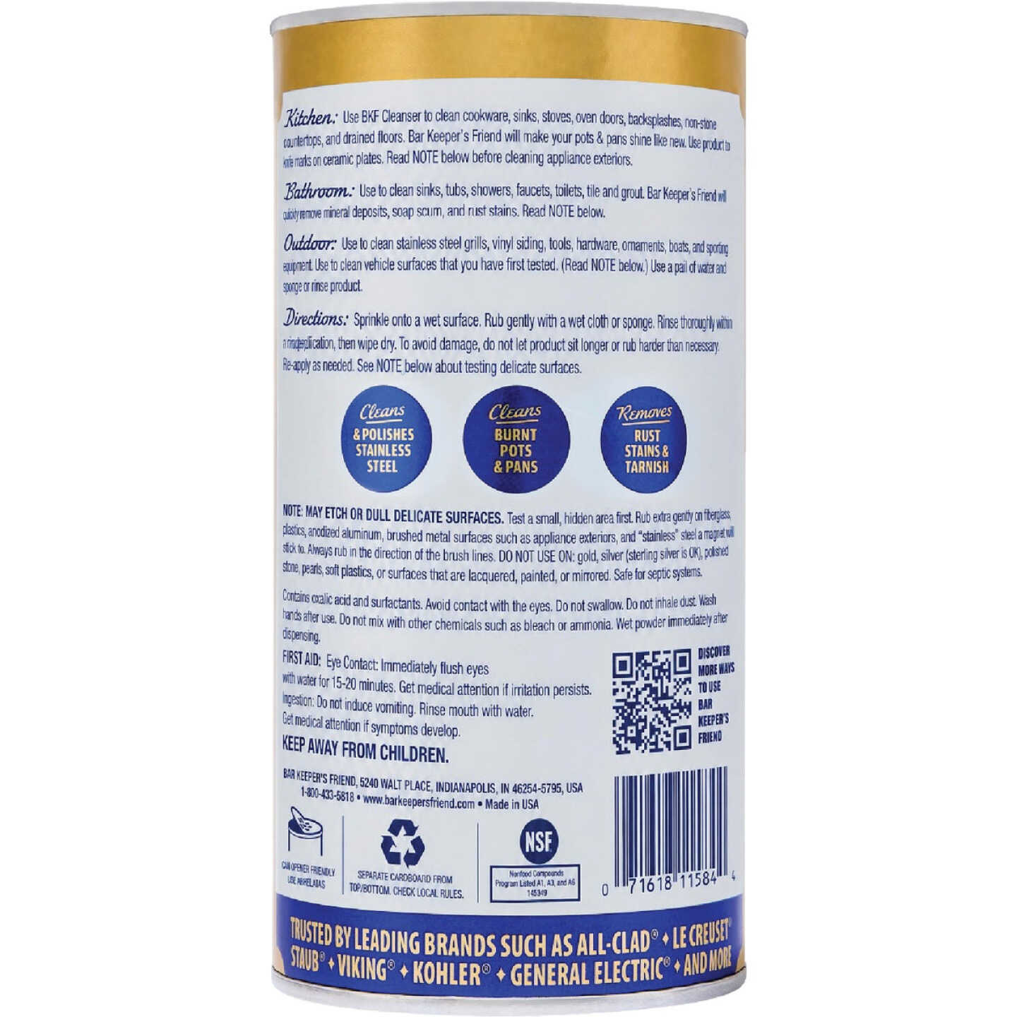 Bar Keepers Friend 15 Oz. Cleanser Image 2