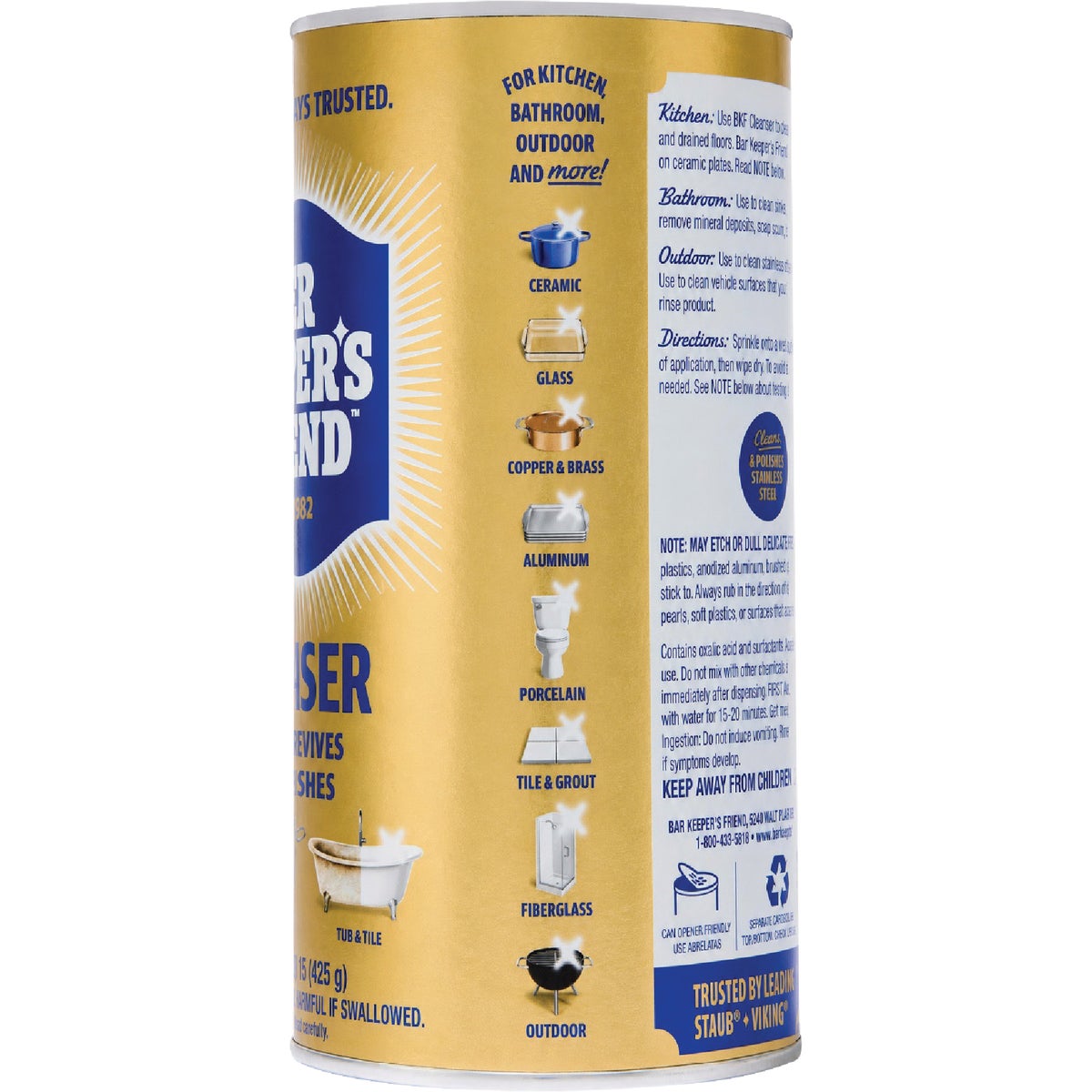 Bar Keepers Friend 15 Oz. Cleanser  Image 3
