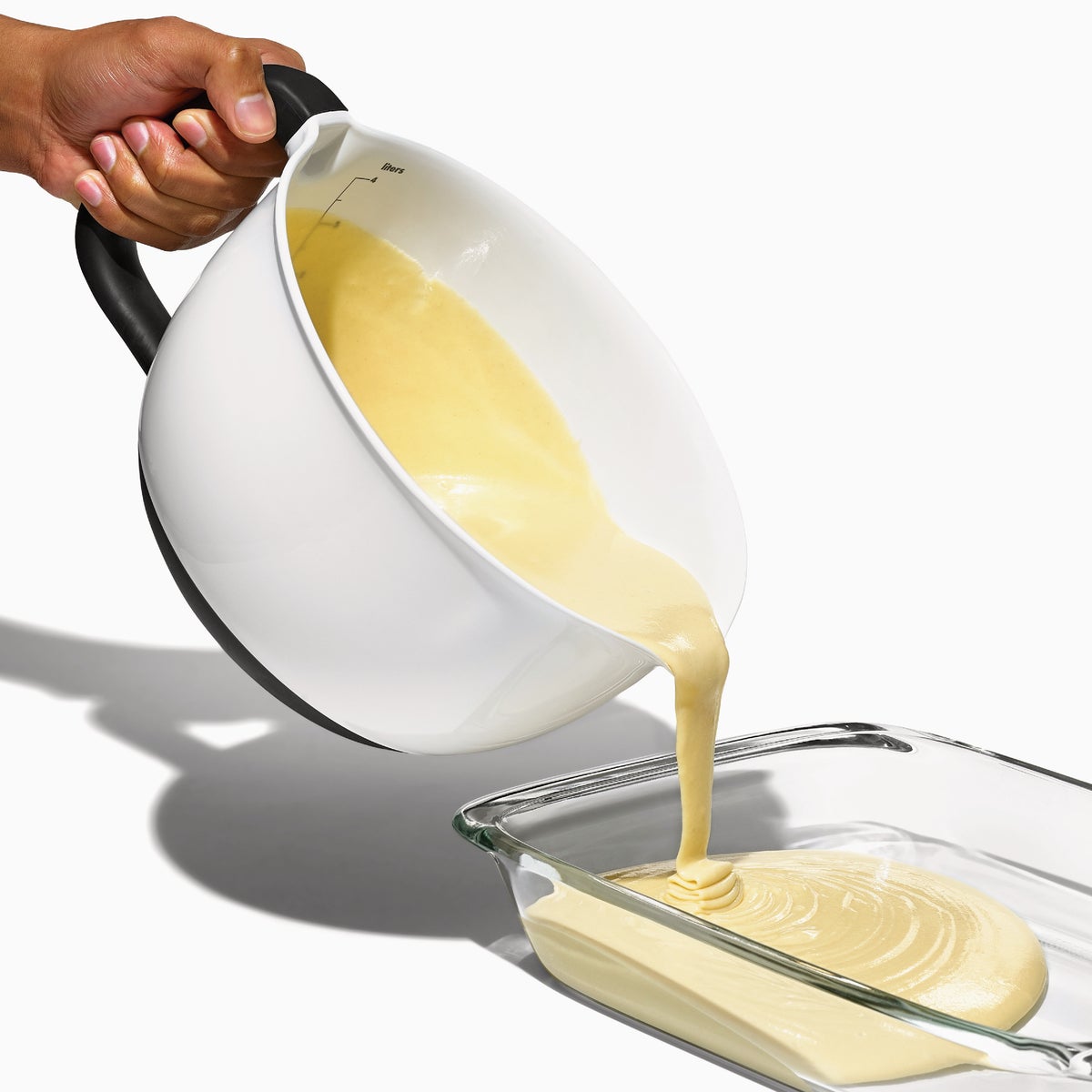 OXO Good Grips 4 Qt. Batter Mixing Bowl with Lid Image 2