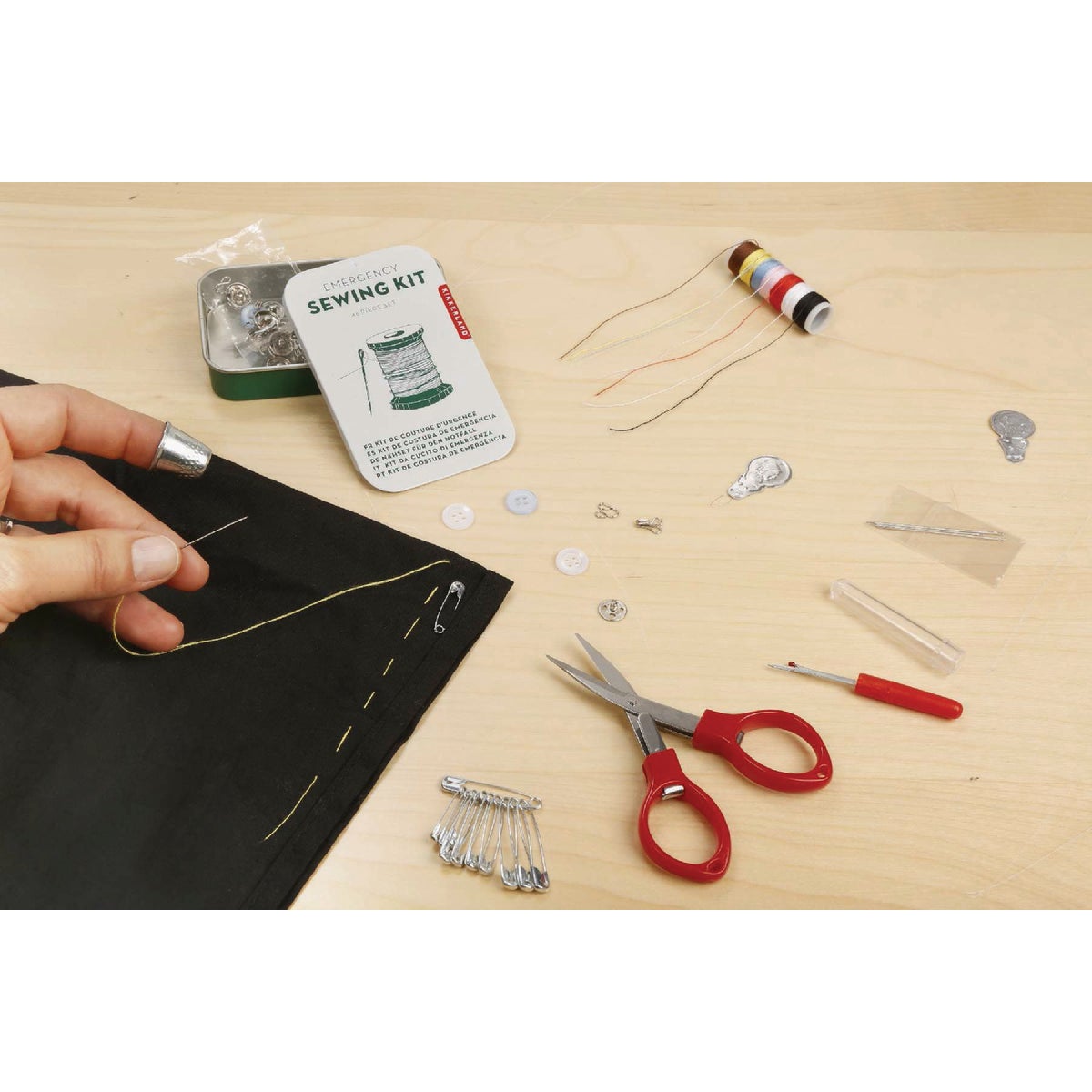 Kikkerland 40-Piece Travel Sewing Kit Image 3