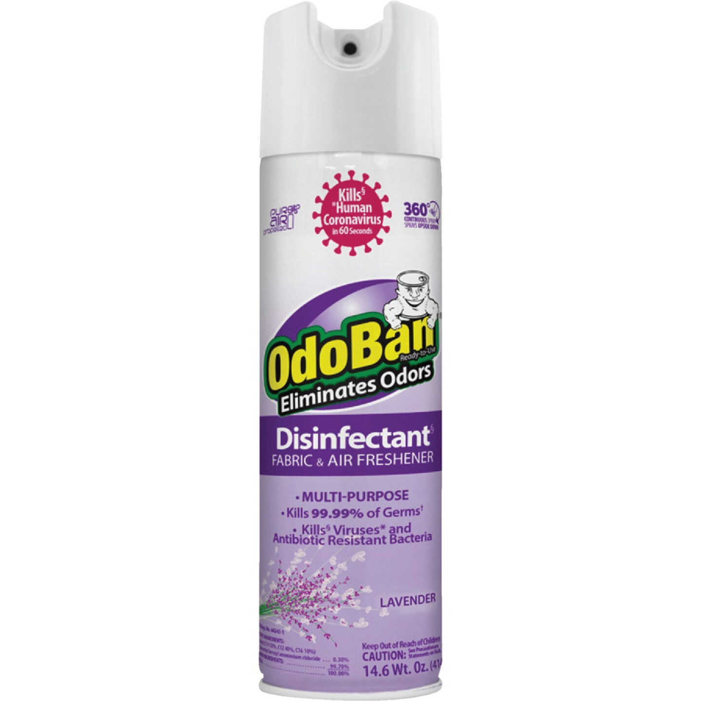 OdoBan 14 Oz. Lavender Fabric & Air Freshener Image 1