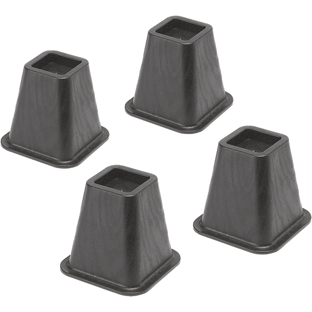 Whitmor 6 In. Black Bed Risers (4-Pack) Image 2