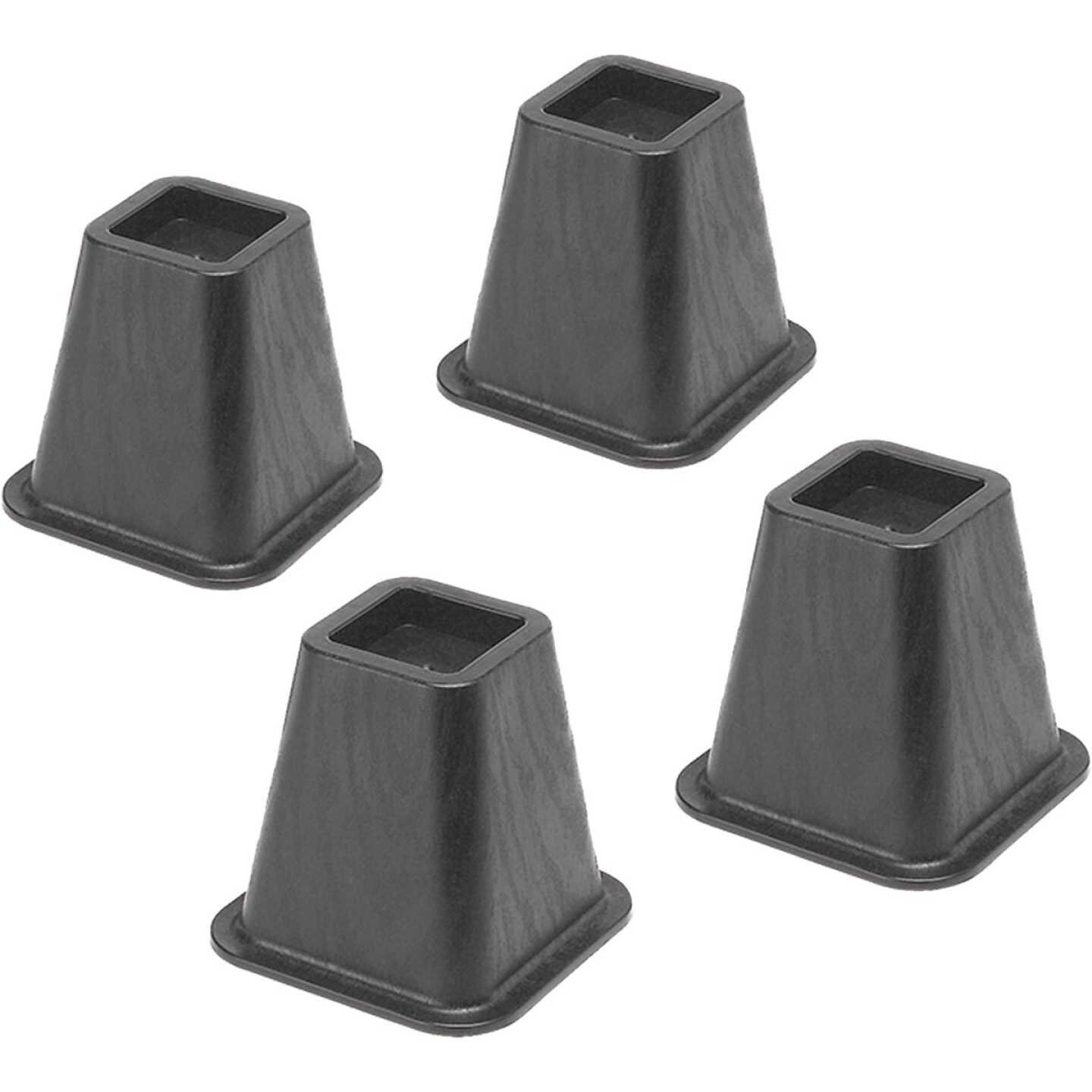 Whitmor 6 In. Black Bed Risers (4-Pack) Image 2