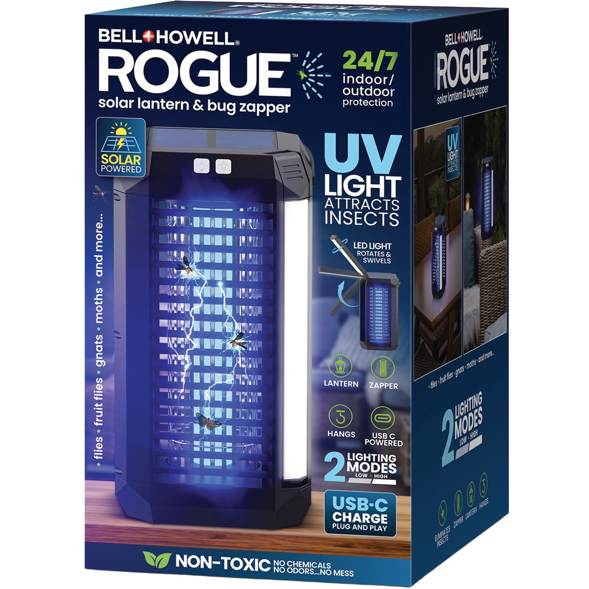 Bell+Howell Rogue Solar Lantern & Bug Zapper Image 8