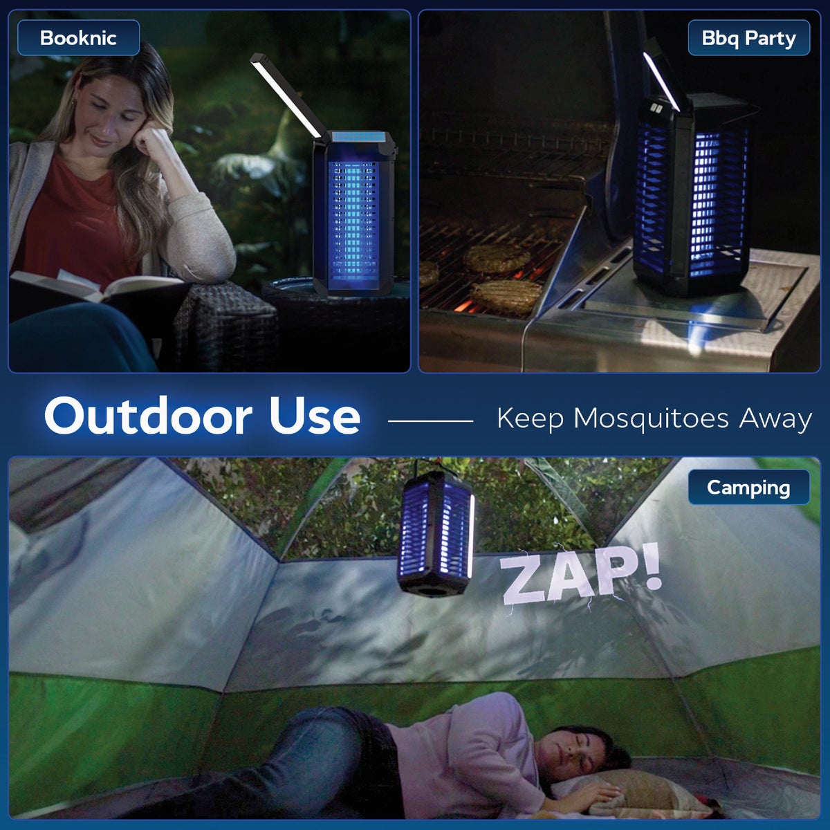 Bell+Howell Rogue Solar Lantern & Bug Zapper Image 7