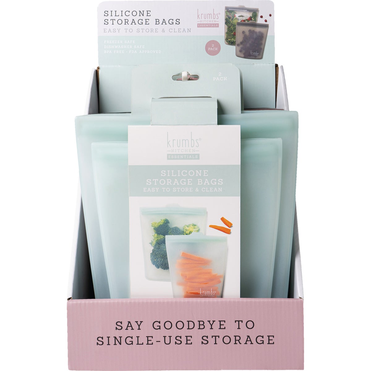 Krumbs Kitchen Silicone Storage Bag (2-Pack) Image 2