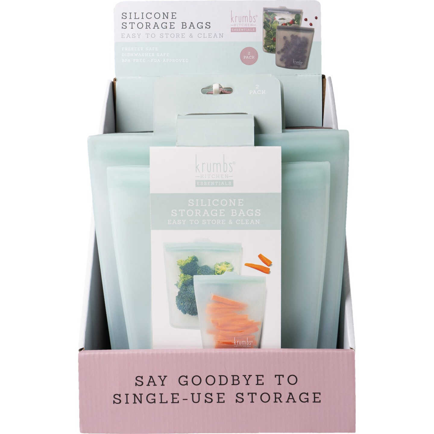 Krumbs Kitchen Silicone Storage Bag (2-Pack) Image 2