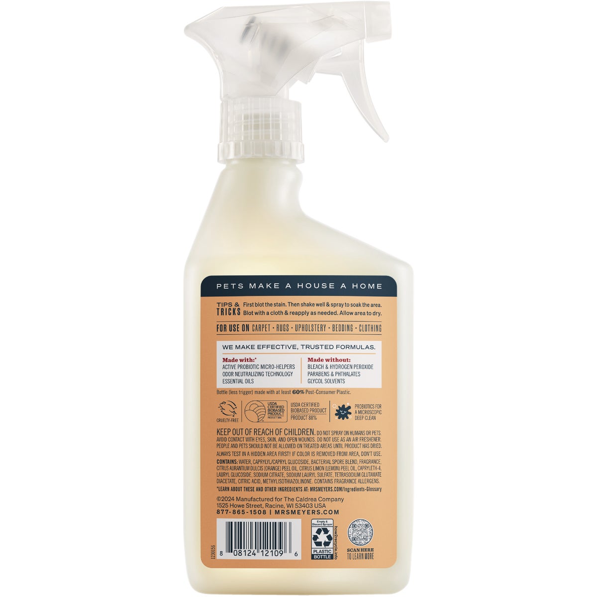 Mrs. Meyer's Clean Day 16 Oz. Orange Blossom Pet Stain & Odor Fighter Image 2