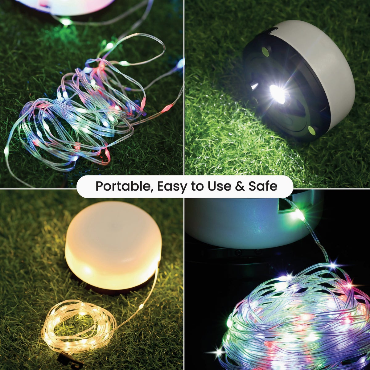 Bell+Howell Retractable RGB LED String Light Set Image 3