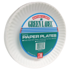 AJM Nature's Own Green Label 9 In. Paper Plates (70-Count) Image 1