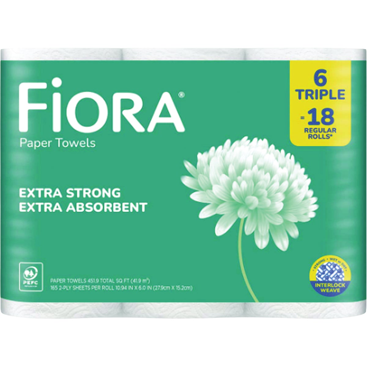 Fiora Paper Towels (6 Rolls) Image 1
