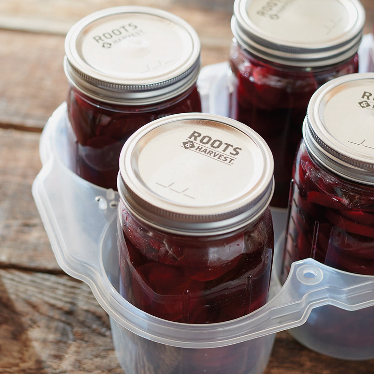 Roots & Harvest SafeCrate Quart Jar Storage Container (6 Jar Capacity) Image 2