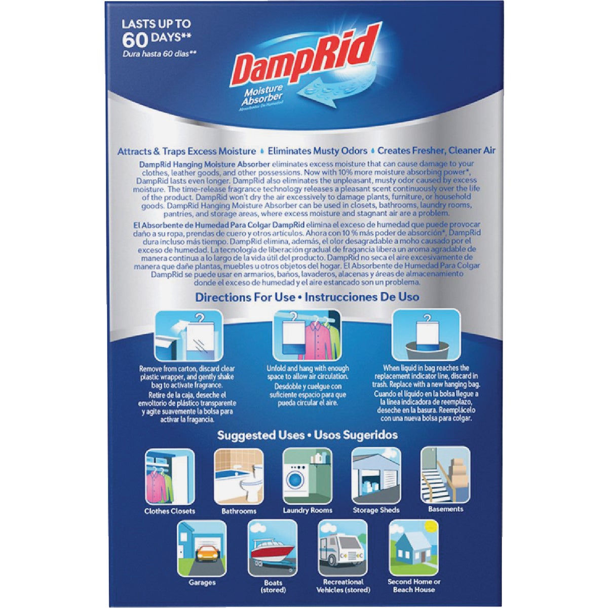 DampRid 15.4 Oz. Fresh Scent Moisture Absorber Hanging Bag (3-Count) Image 5