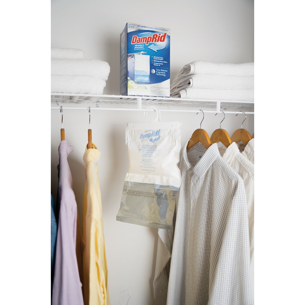 DampRid 15.4 Oz. Fresh Scent Moisture Absorber Hanging Bag (3-Count) Image 3