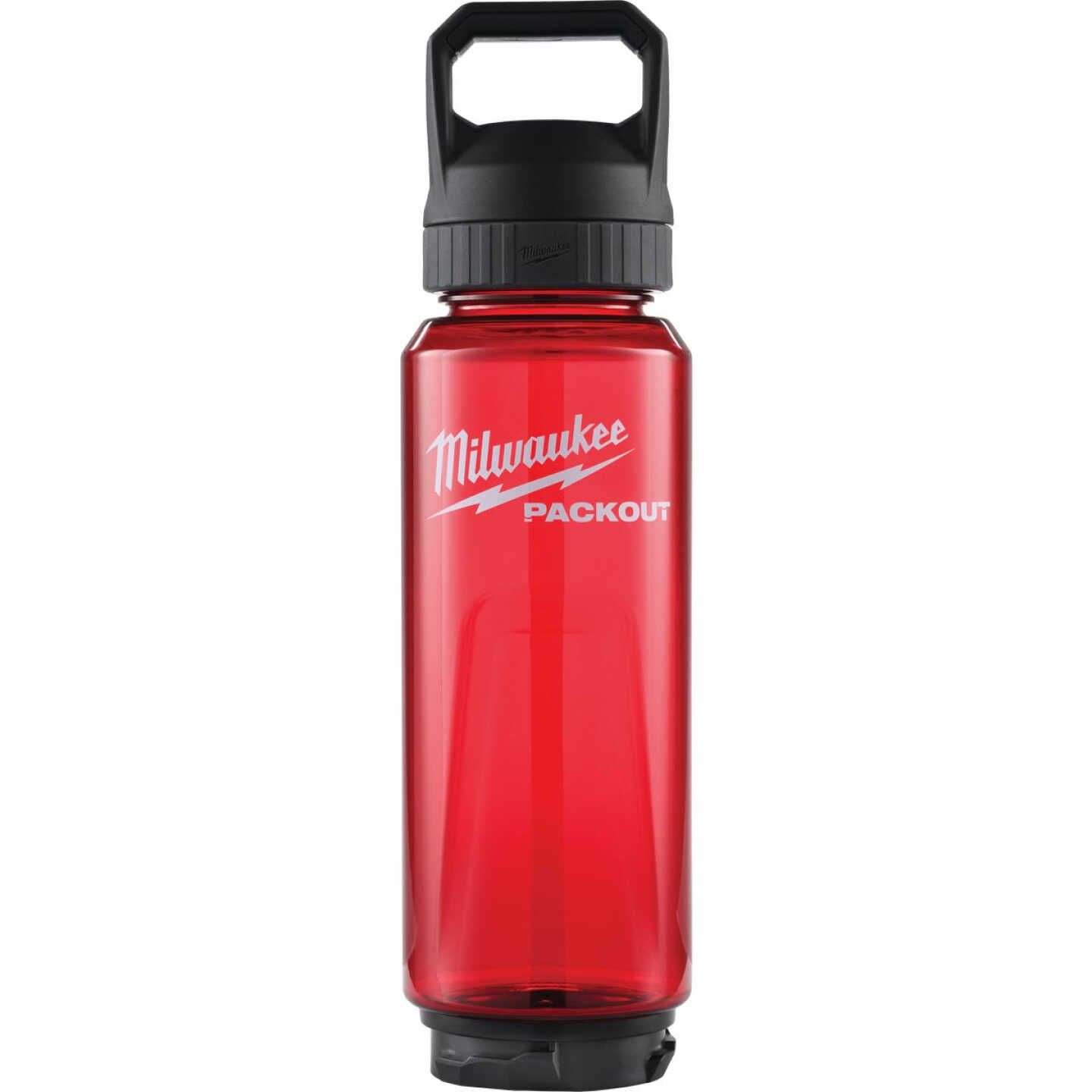 Milwaukee PACKOUT 34 Oz. Plastic Bottle with Chug Lid, Red Image 1