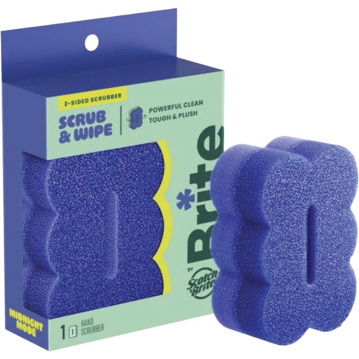 Brite by Scotch-Brite Scrub & Wipe Clean Scrubber, Midnight Mode
