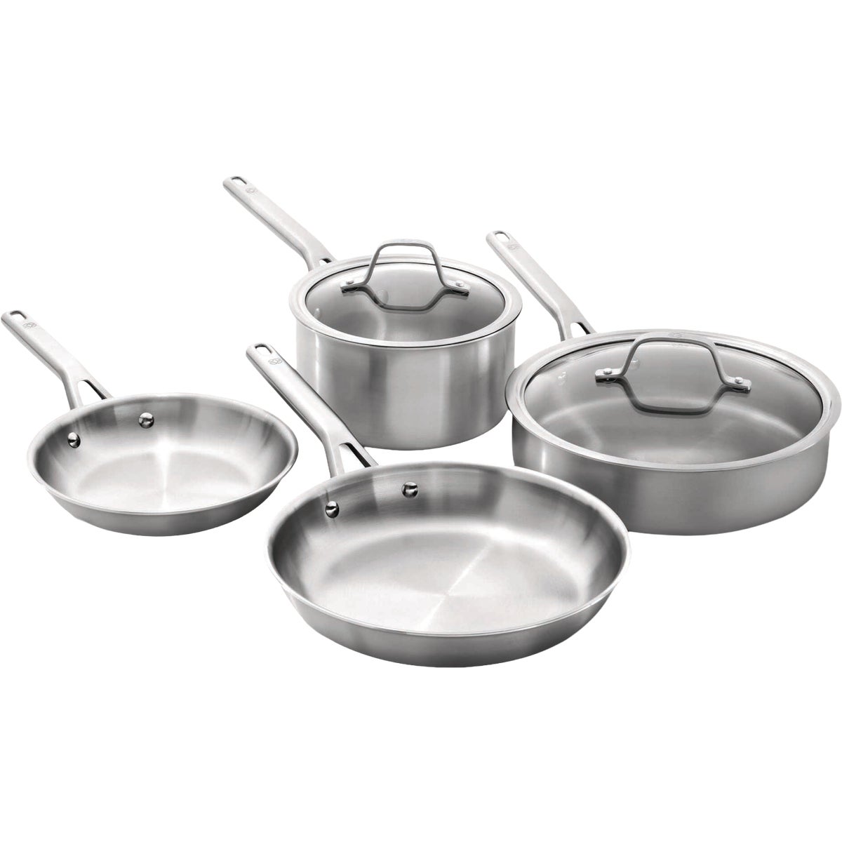 Calphalon Stainless Steel 6-Piece Cookware Set, Silver
