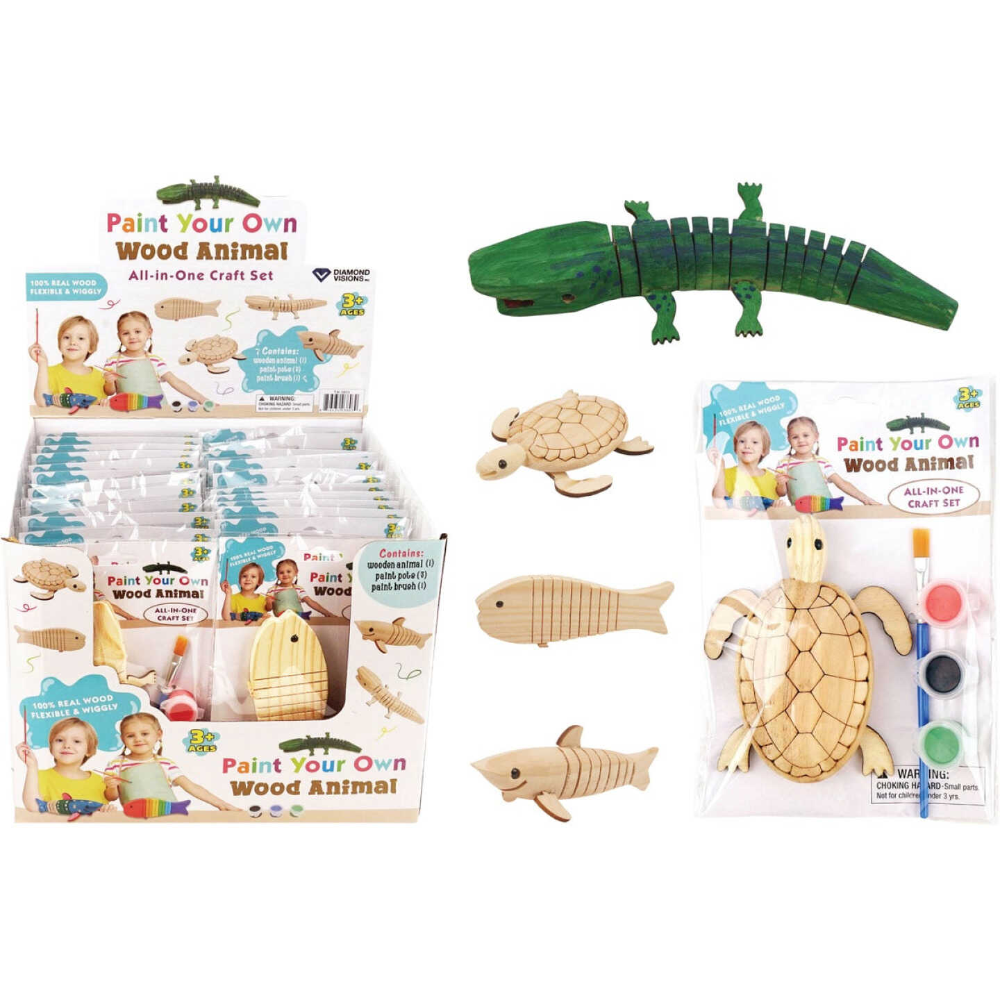 Diamond Visions Wood Animal All-in-One Craft Set Image 1