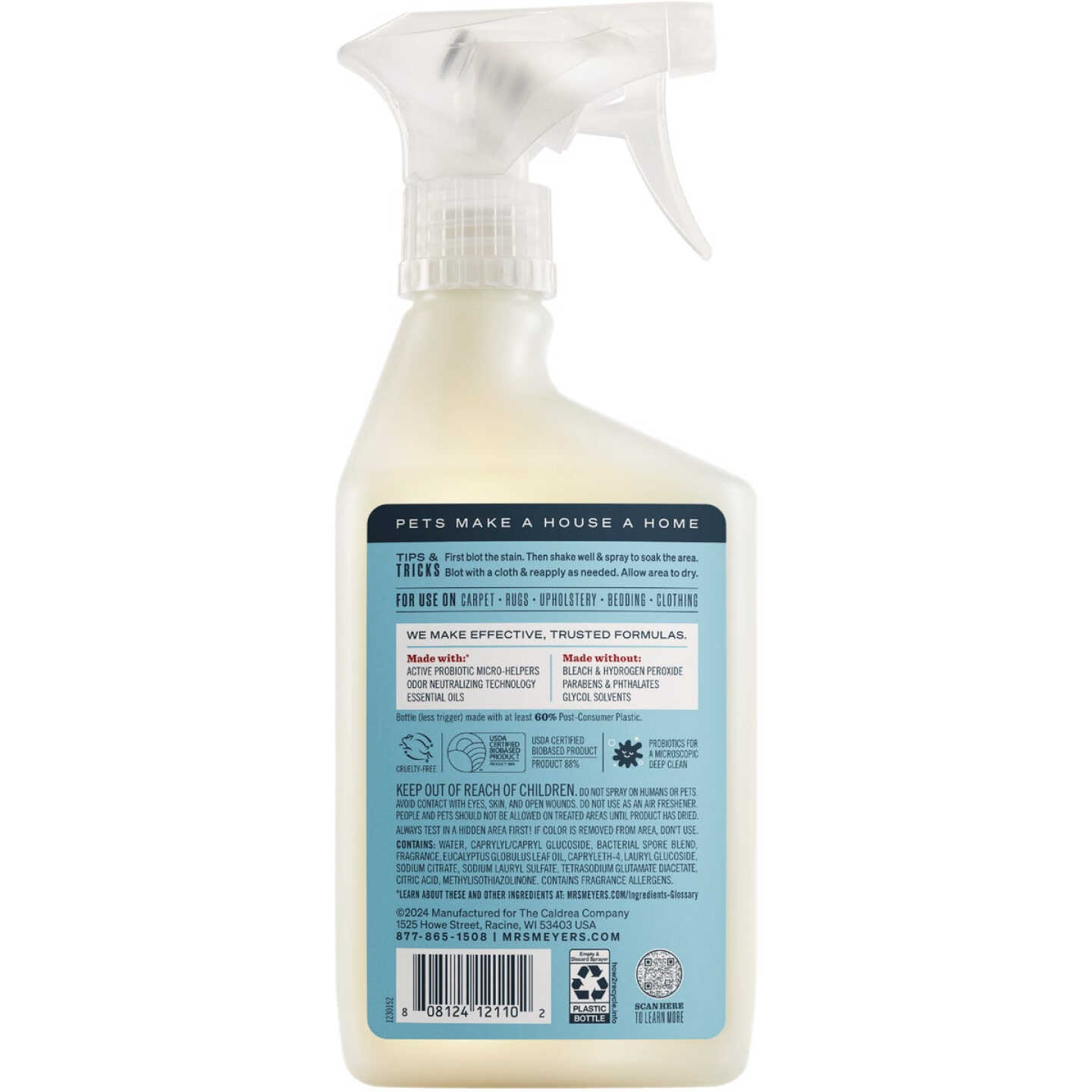 Mrs. Meyer's Clean Day 16 Oz. Coconut Leaf Pet Stain & Odor Fighter Image 2