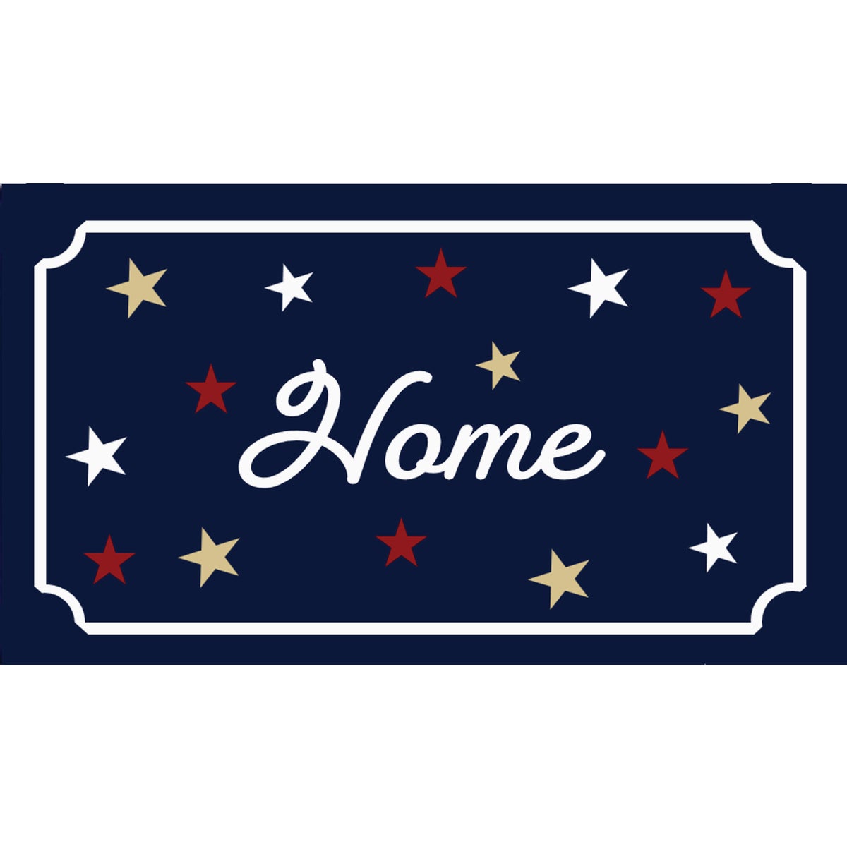Rockport Premium Americana 18 In. x 30 In. Coir Outdoor Doormat, Home with Stars