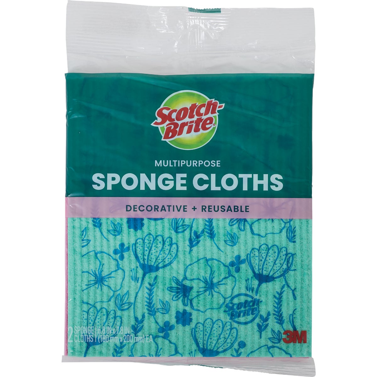 Scotch-Brite Multi-Purpose Printed Sponge Cloth (2-Pack) Image 2