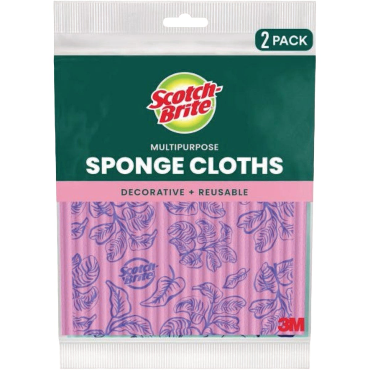 Scotch-Brite Multi-Purpose Printed Sponge Cloth (2-Pack)