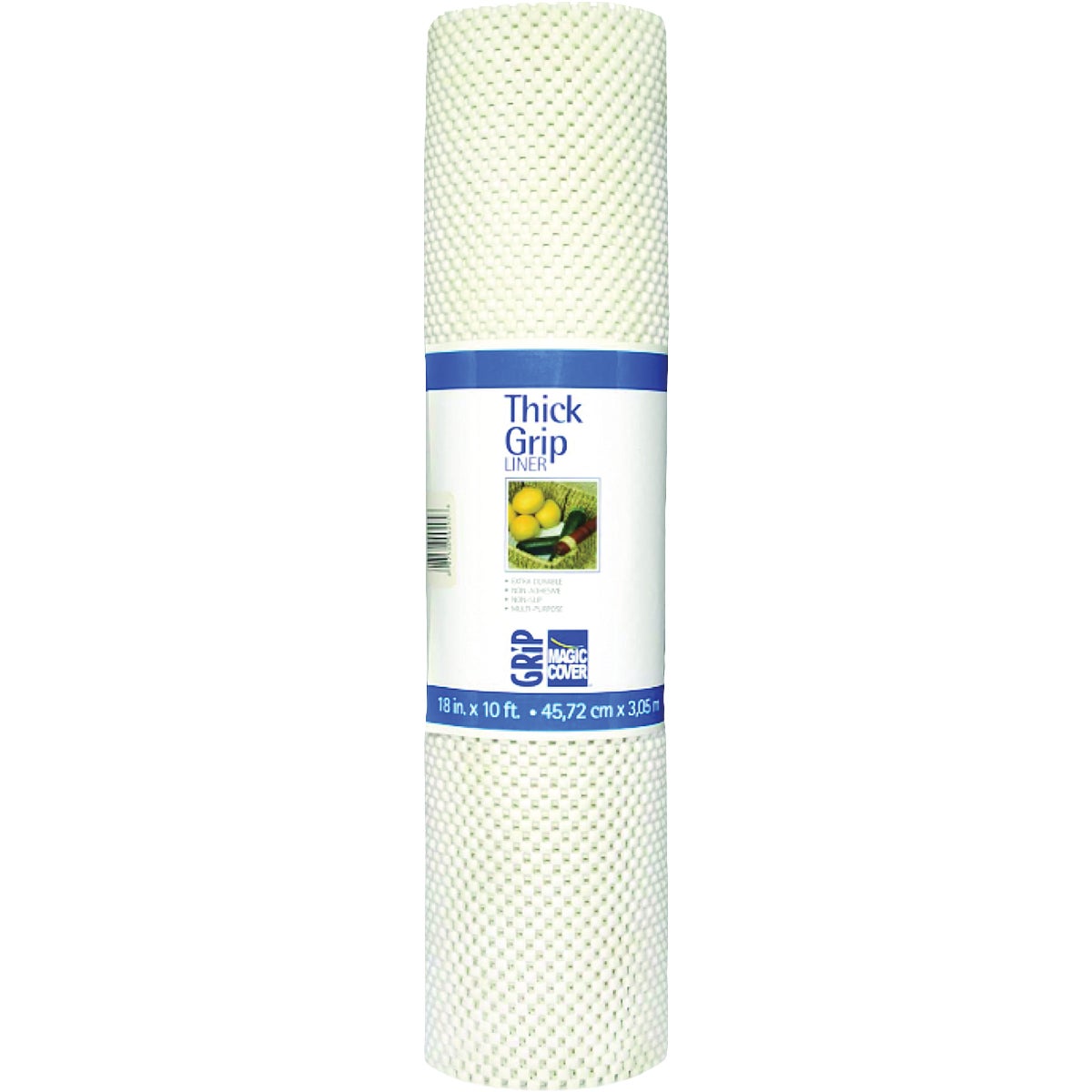 Magic Cover 12 In. x 5 Ft. White Non-Adhesive Shelf Liner
