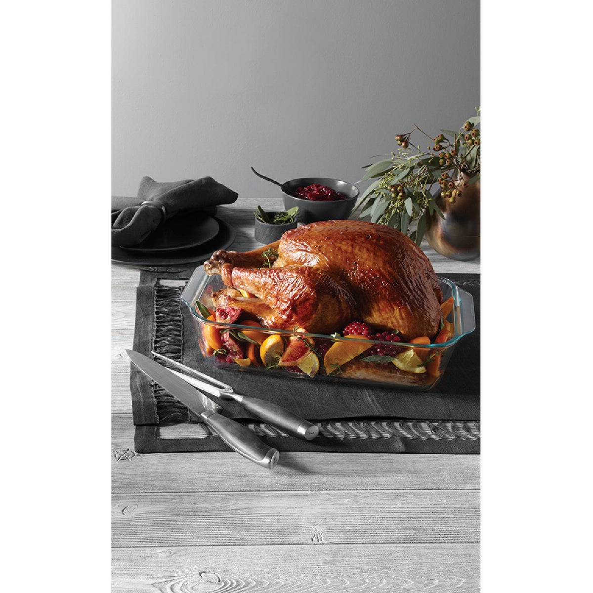 Pyrex Deep Dish 9 In. x 13 In. Glass Oblong Baking Dish Image 3
