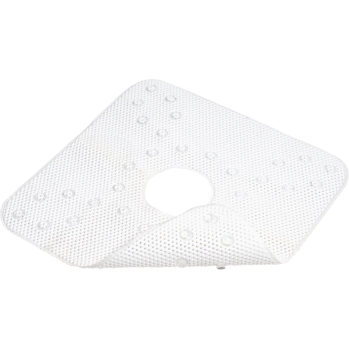 ConTact 21 In. x 21 In. White Rubber Shower Mat Image 1