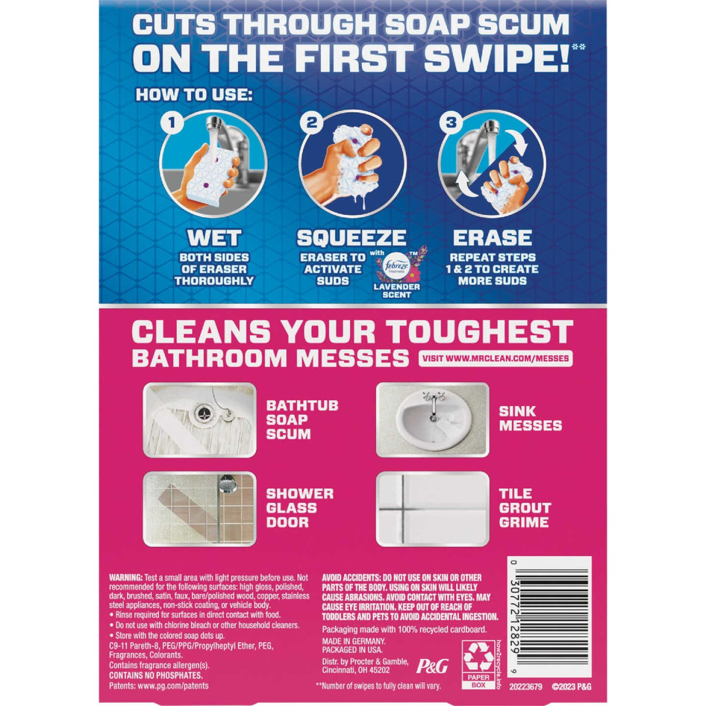Mr. Clean Magic Eraser Ultra Bath + Febreze Multi-Purpose Cleaner (3-Count) Image 3