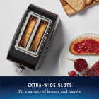 Oster Black Stainless Steel 2-Slice Toaster with Extra Wide Slots Image 4