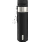 Contigo AutoPop 24 Oz. Leakproof Insulated Stainless Steel Water Bottle with Carry Strap and Shaker Ball, Black Image 1