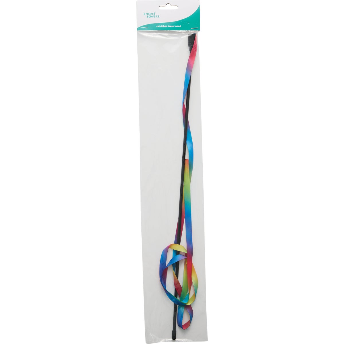 Smart Savers Cat Ribbon Teaser Wand